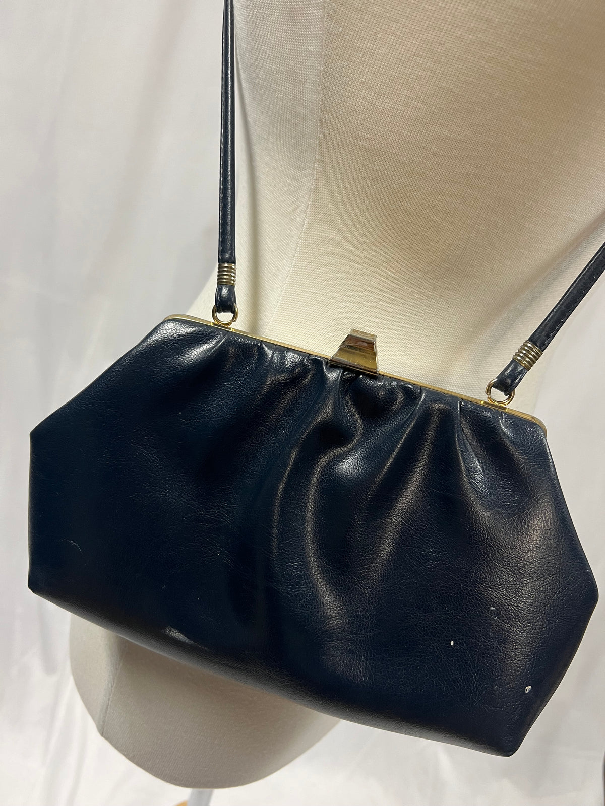 Blue Vintage Leather Bag