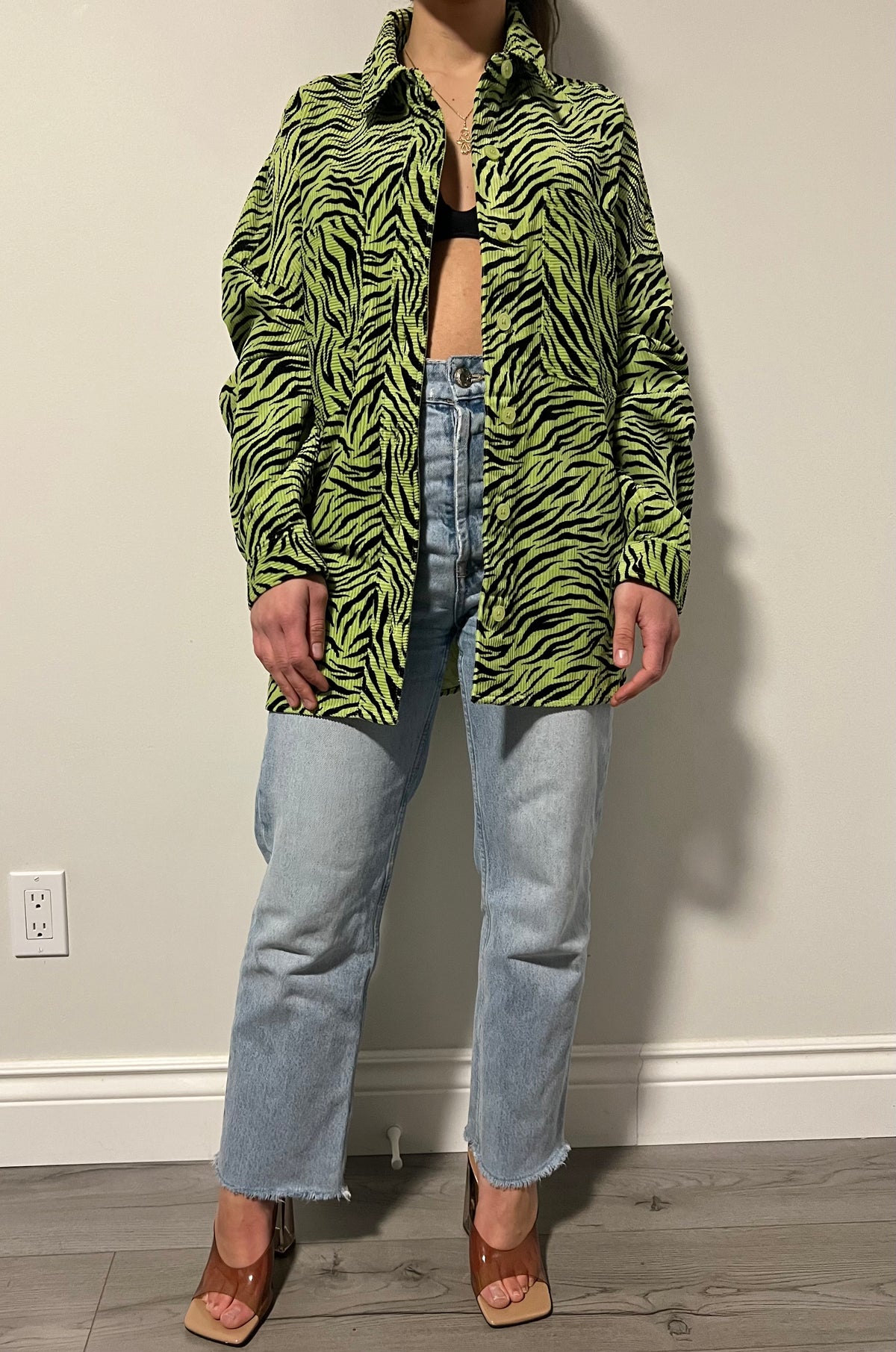 Chemise Corduroy Verte Twik