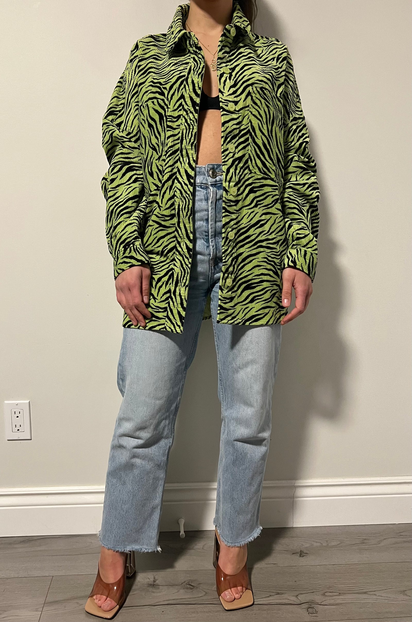 Chemise Corduroy Verte Twik