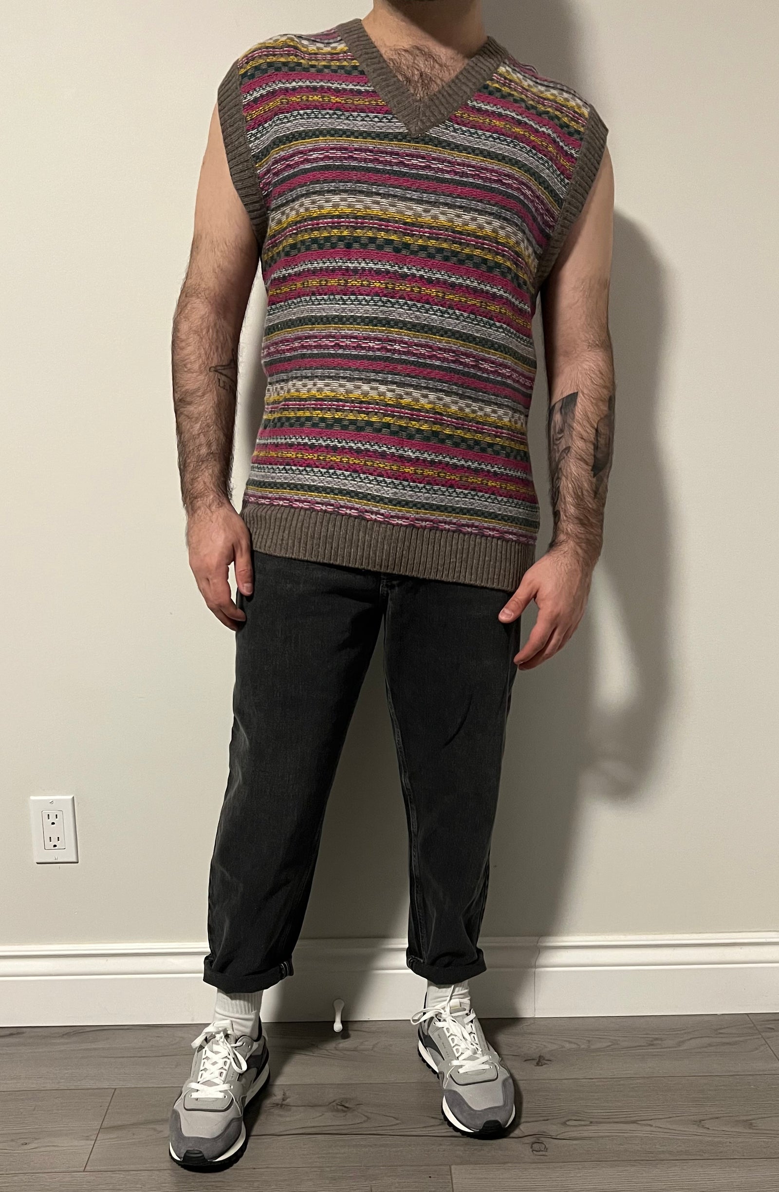 Jacquard Knit Vest Zara