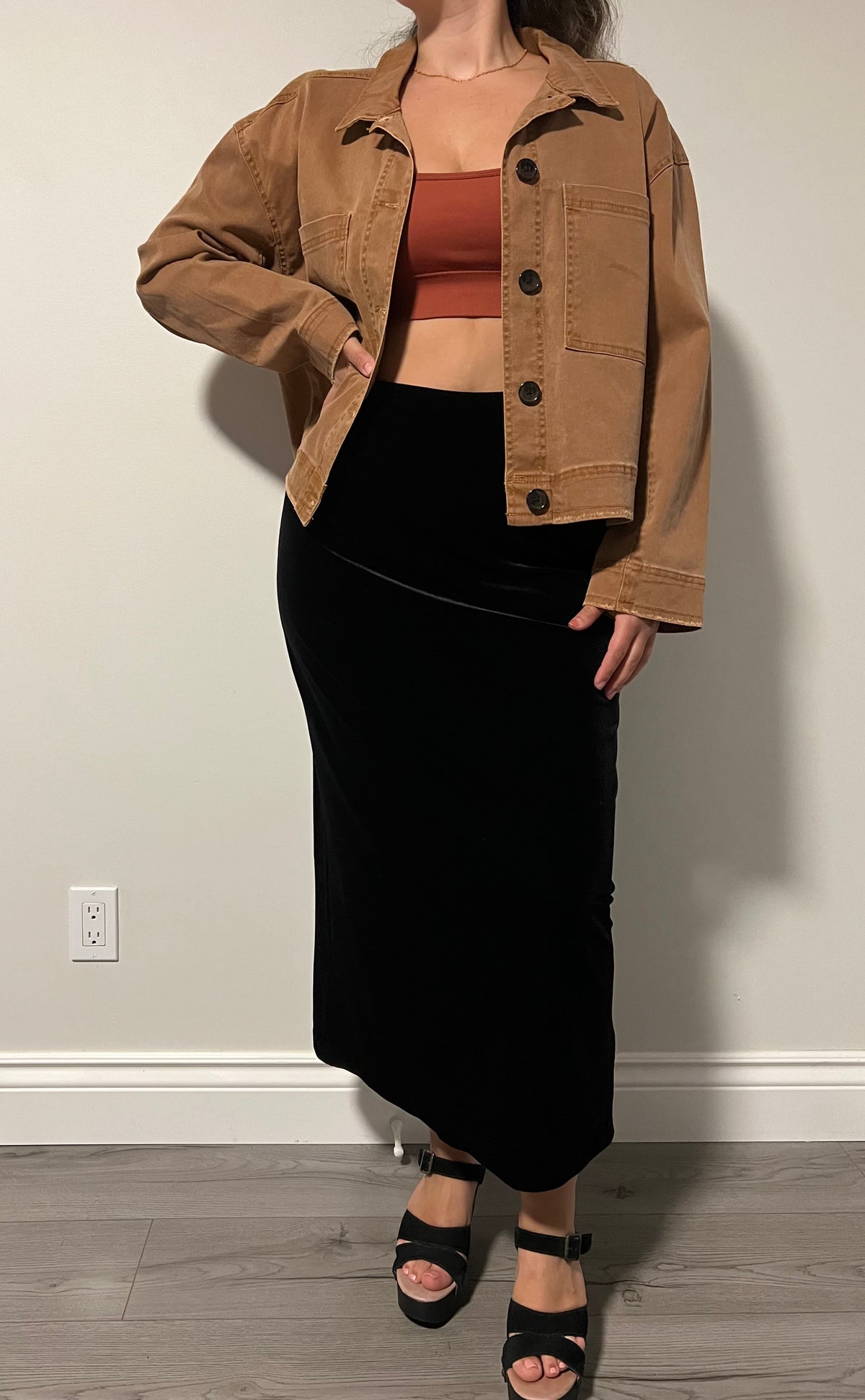 Oversize Rust Cargo Shirt