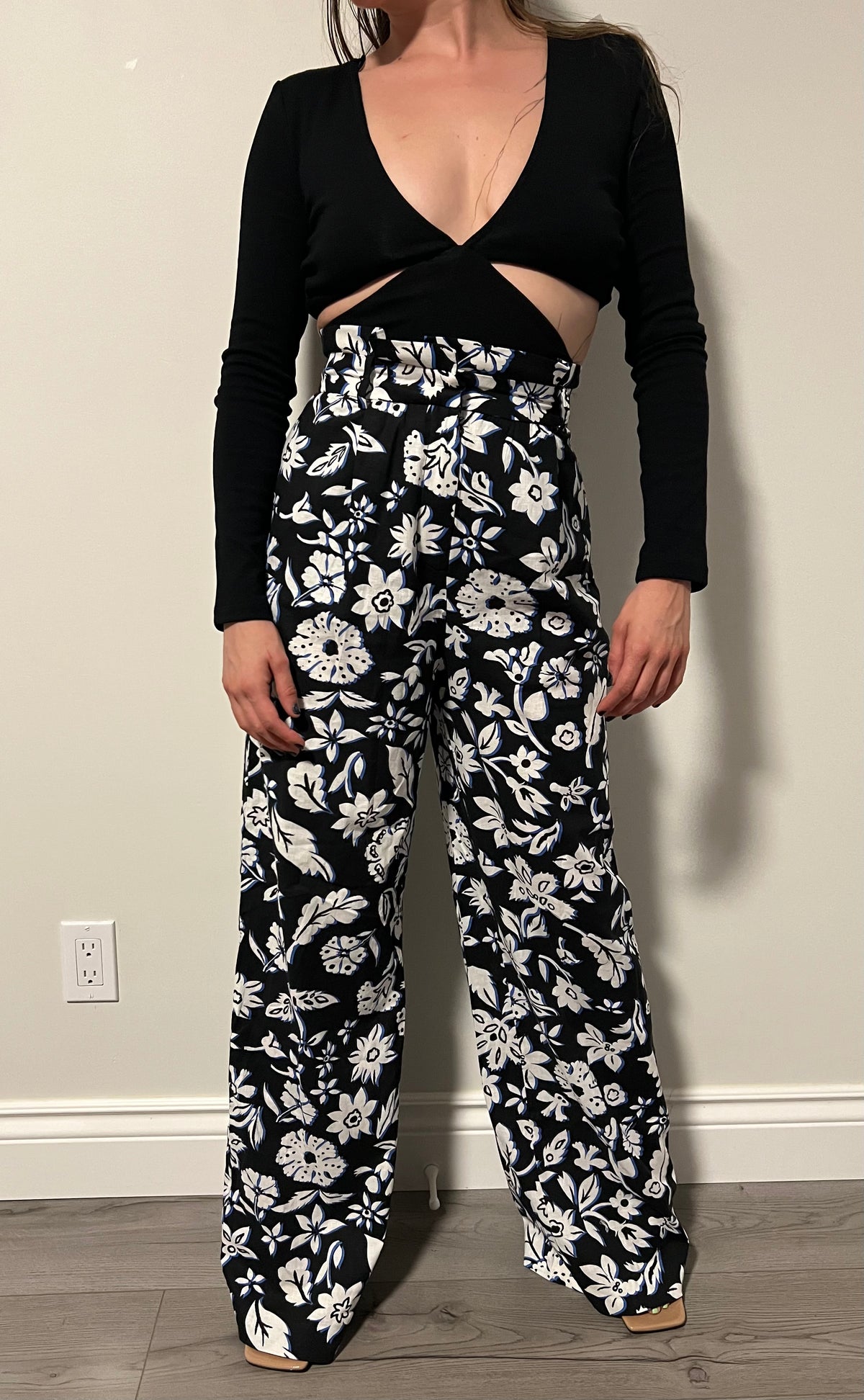 Zara Floral Print Pants