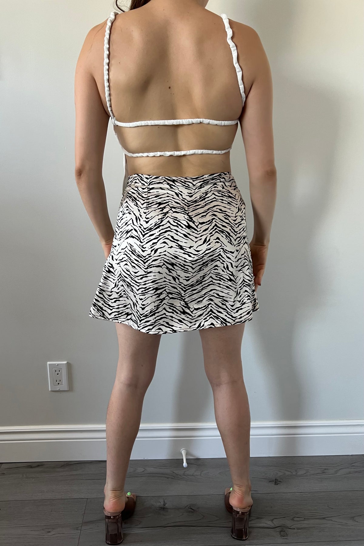 Zara Zebra Short Skirt