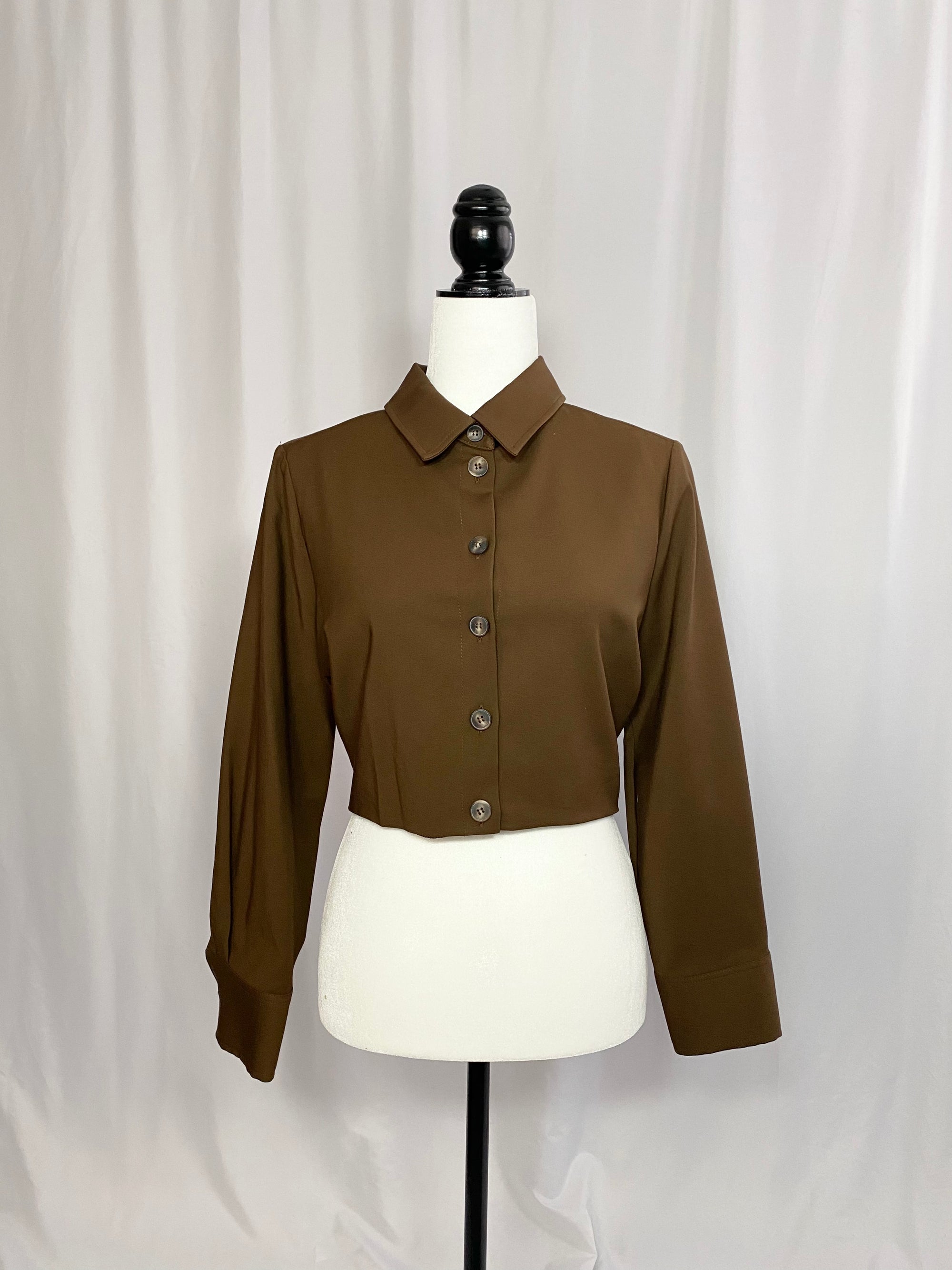 Brown Shirt Top Zara