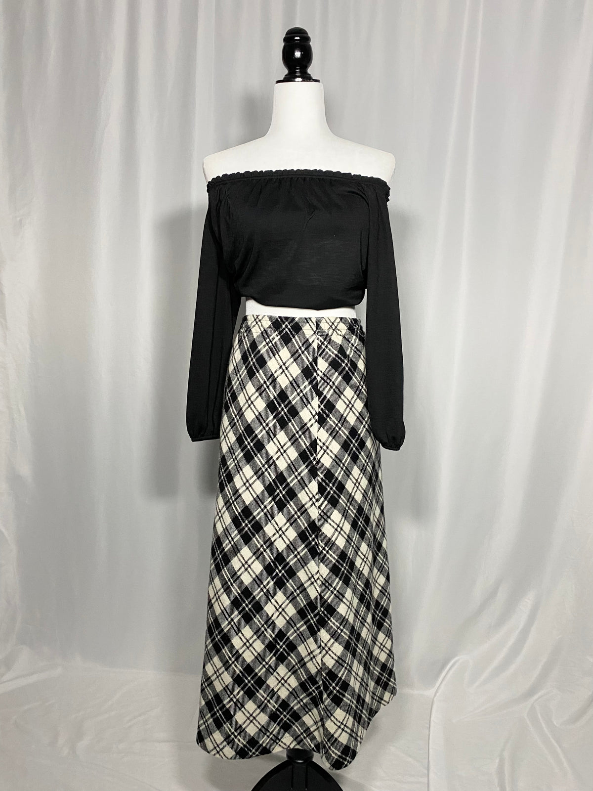 Jupe à carreaux Vintage