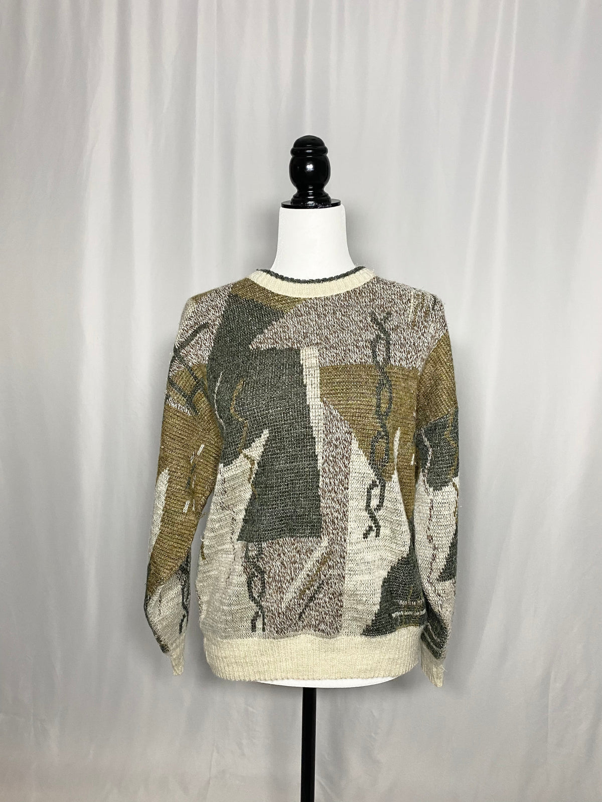 Pull Vintage Vert/Brun