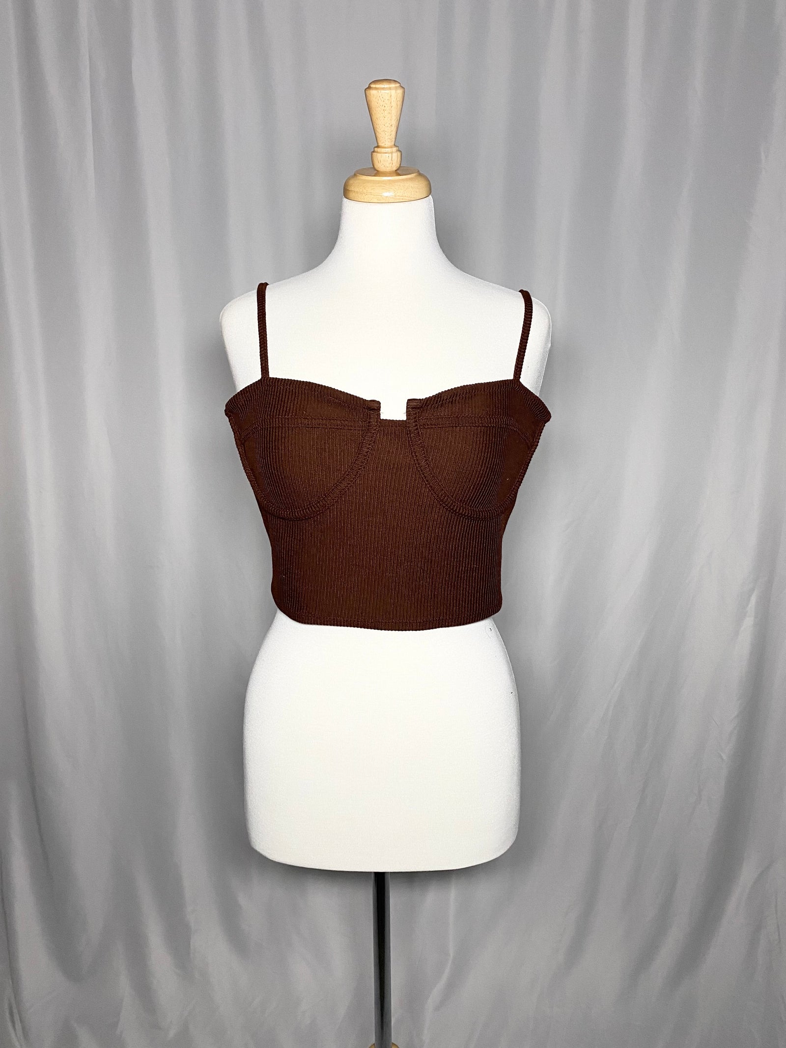 Papermoon Brown Corset Top 