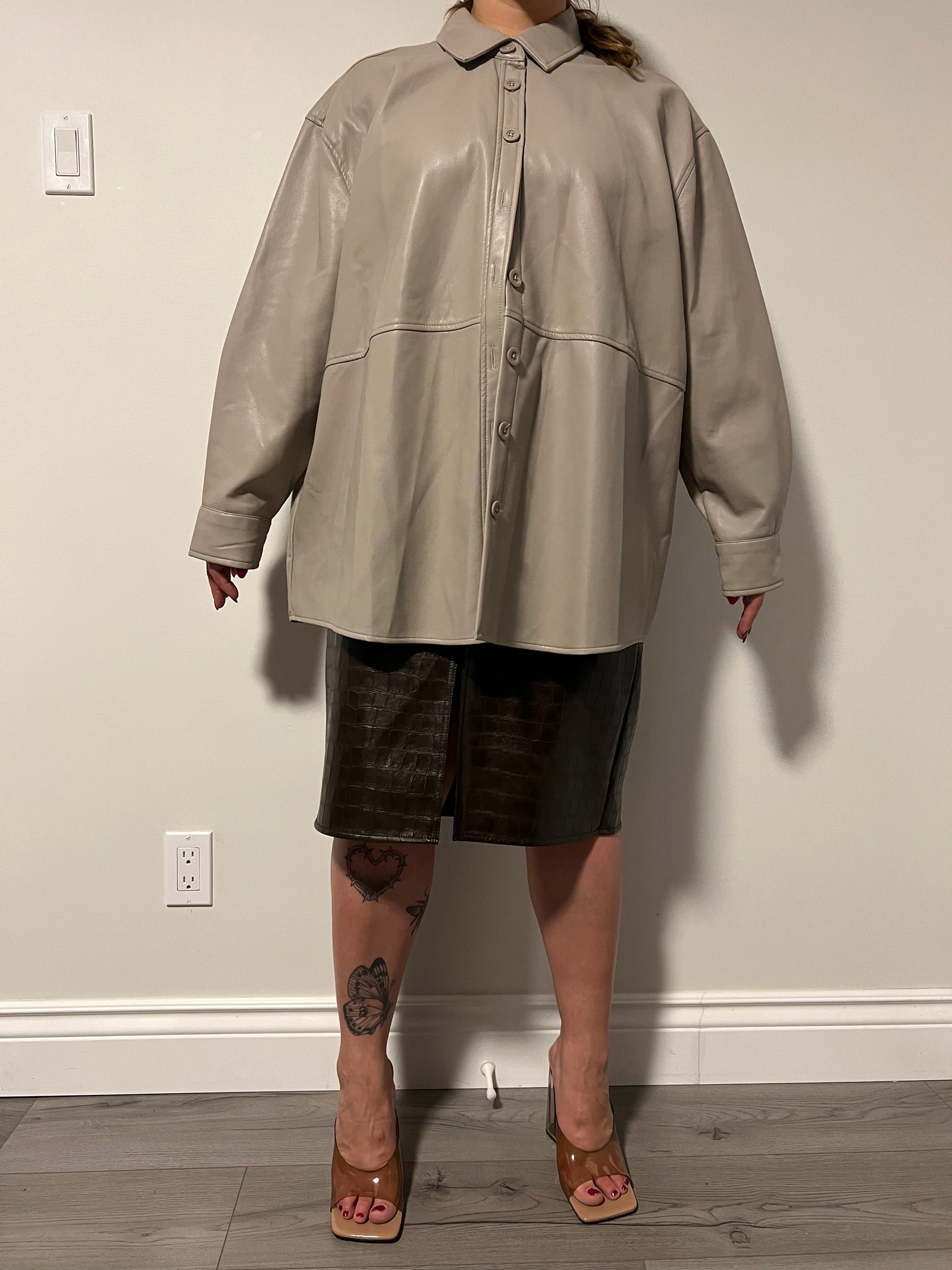 Dex Faux Leather Shirt