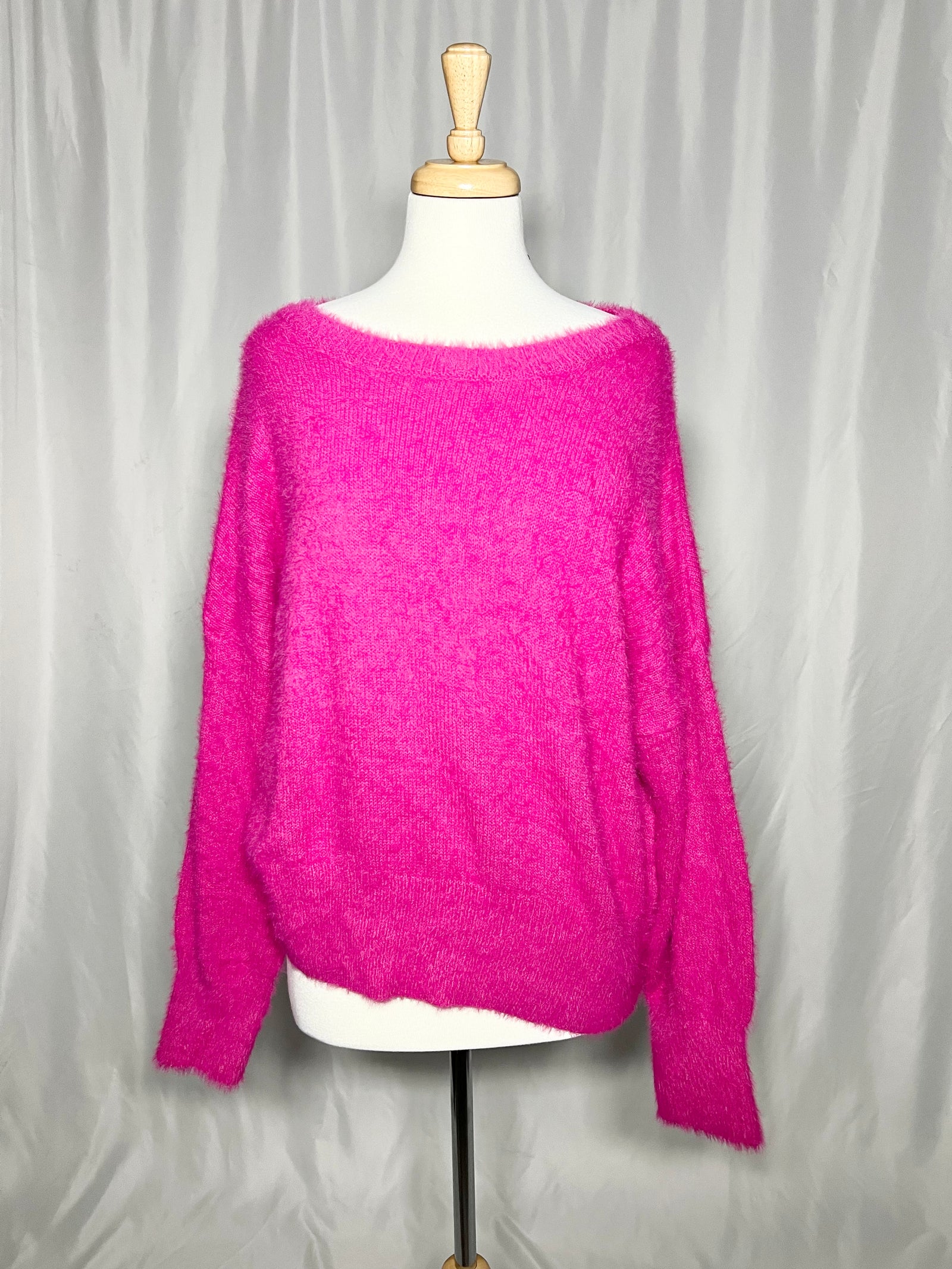 Neon Pink Vintage Sweater