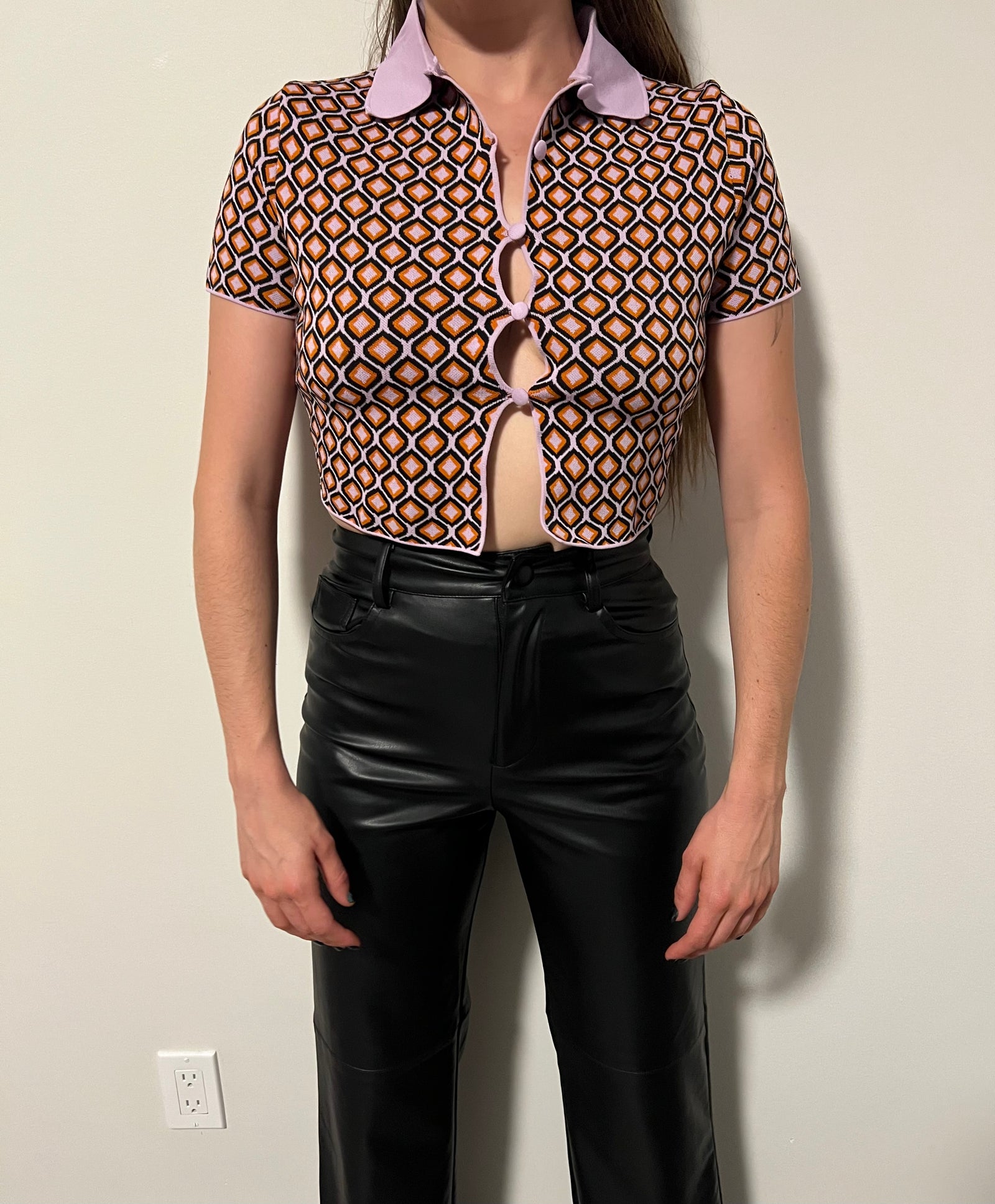 Zara Lilac orange Polo