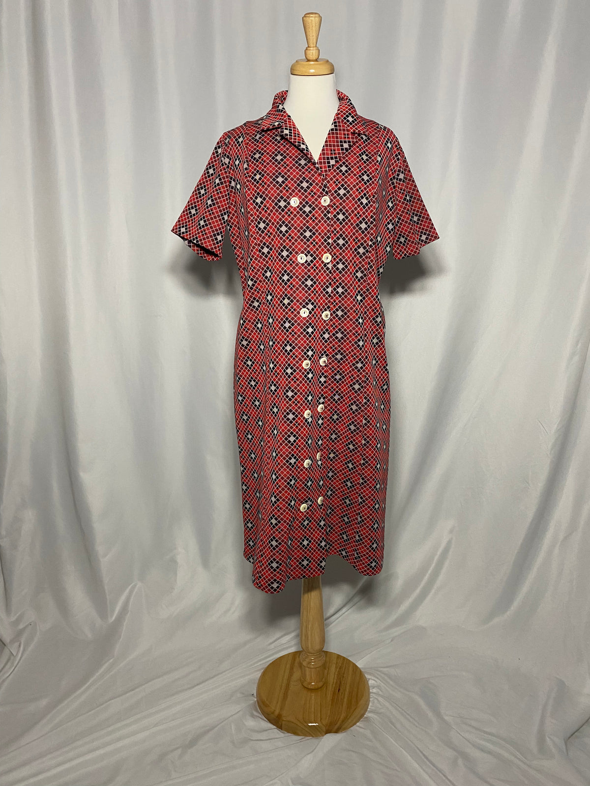 Robe Vintage À Motifs