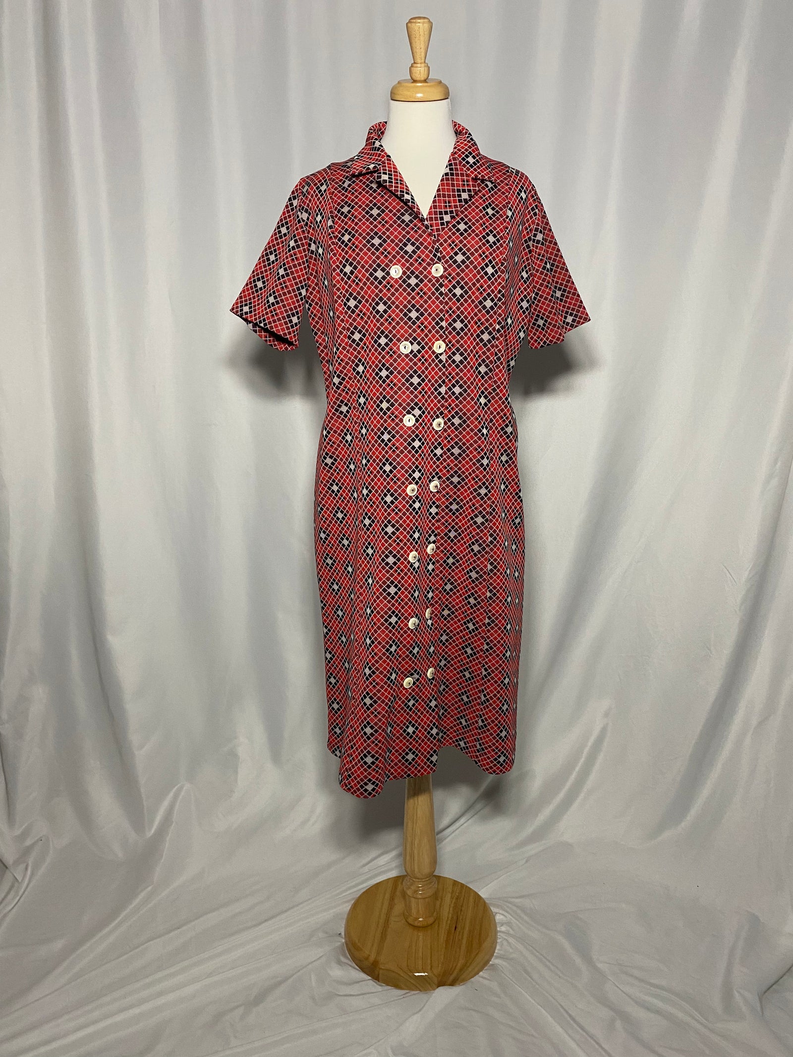 Vintage Patterned Dress