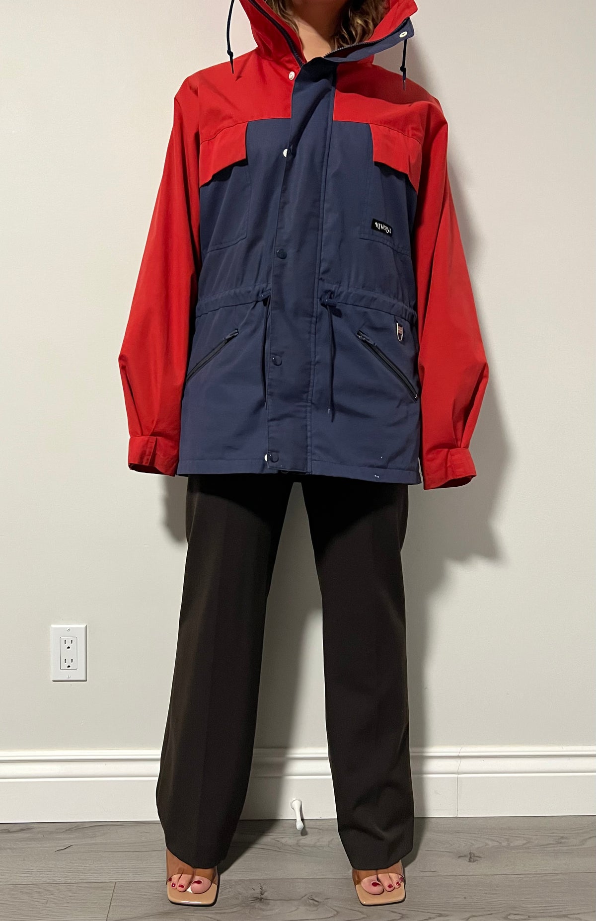 Manteau Hiverna Rouge/Bleu