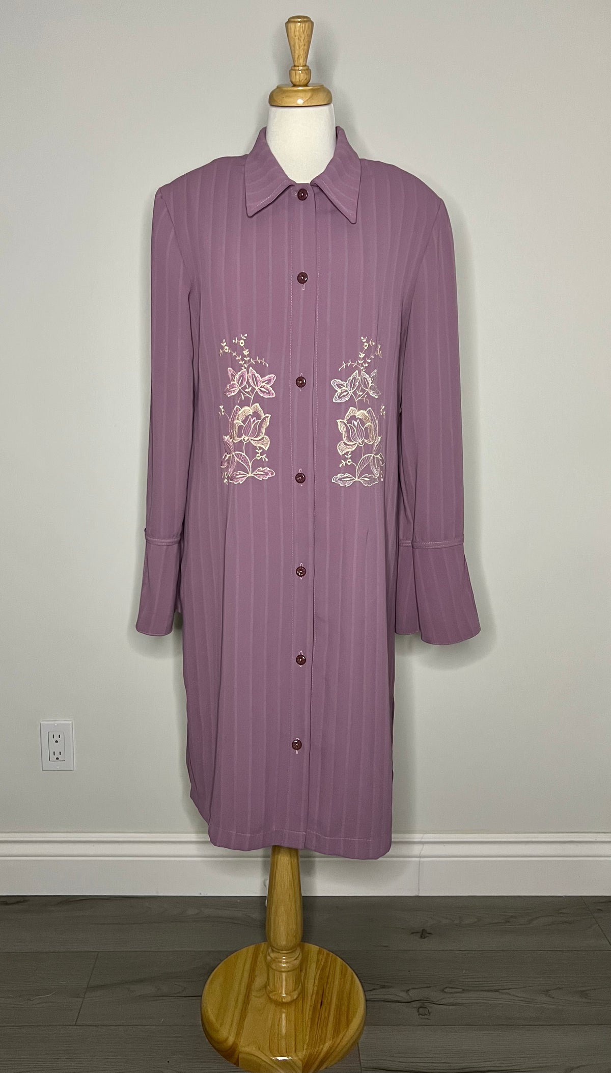 Chemise Longue Lilas Vintage
