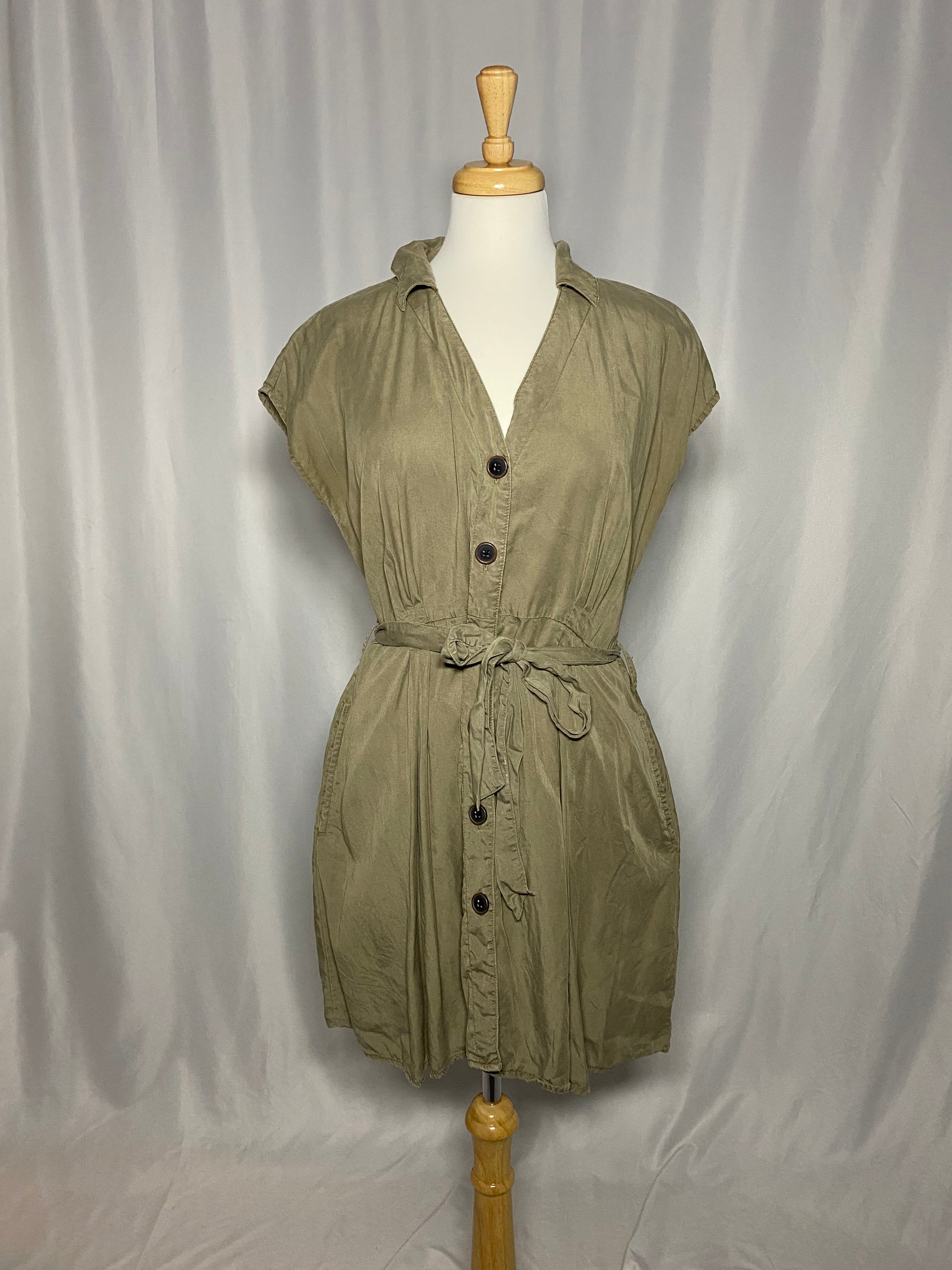 Khaki Dress Zara