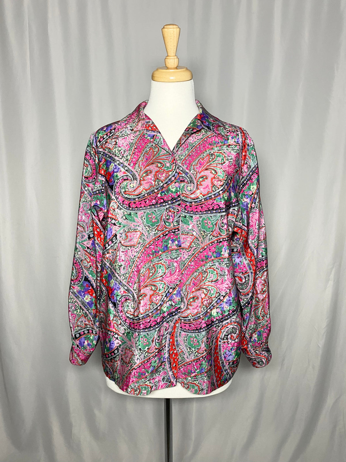 Chemise Vintage Satiné à motifs