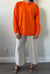 Zara Orange Basic Sweater