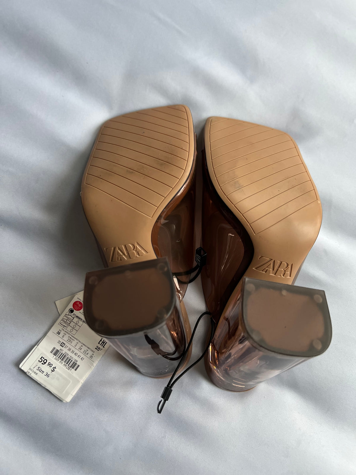 Zara vinyl sandals