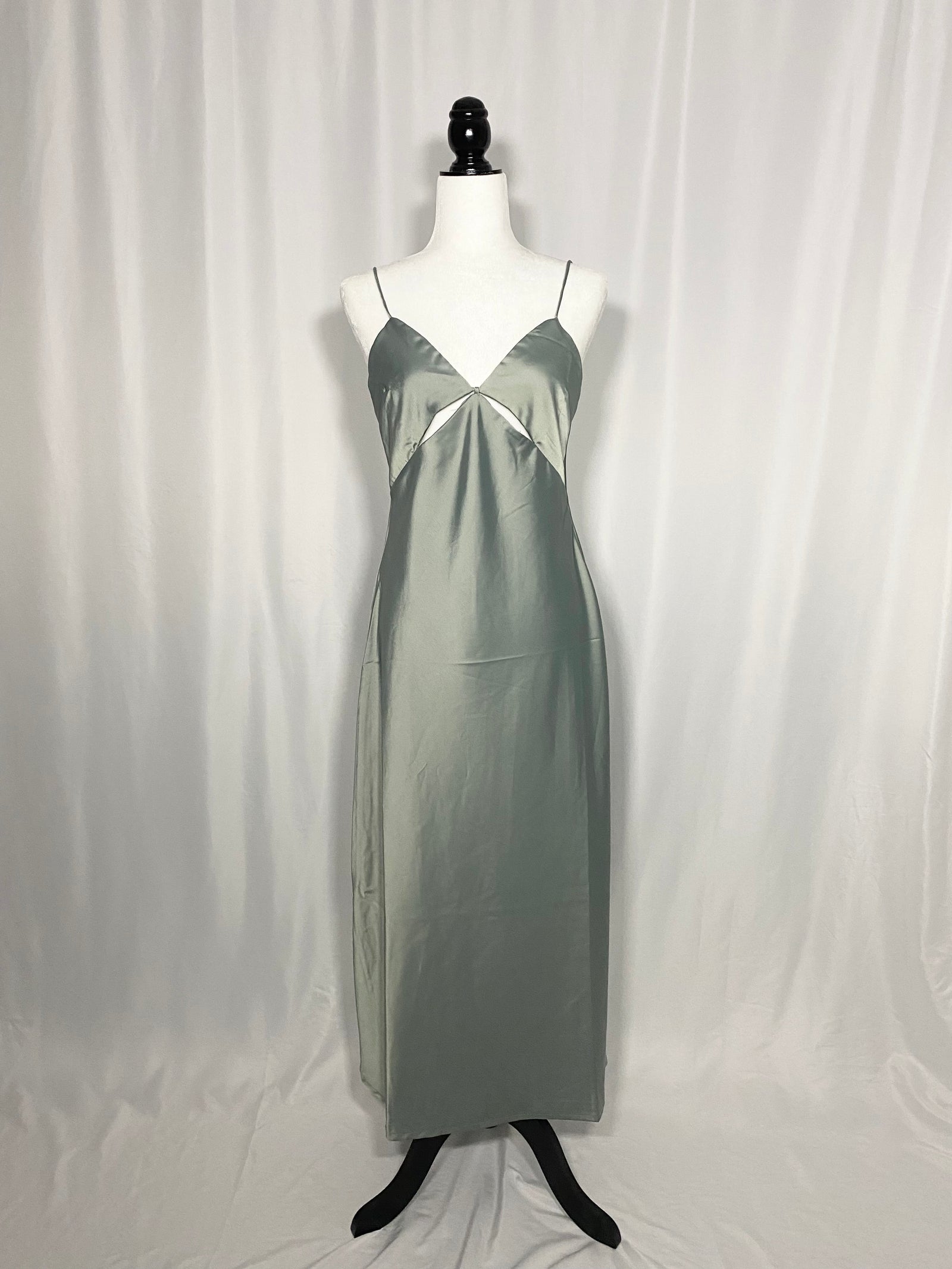 Turquoise Fiestar satin dress