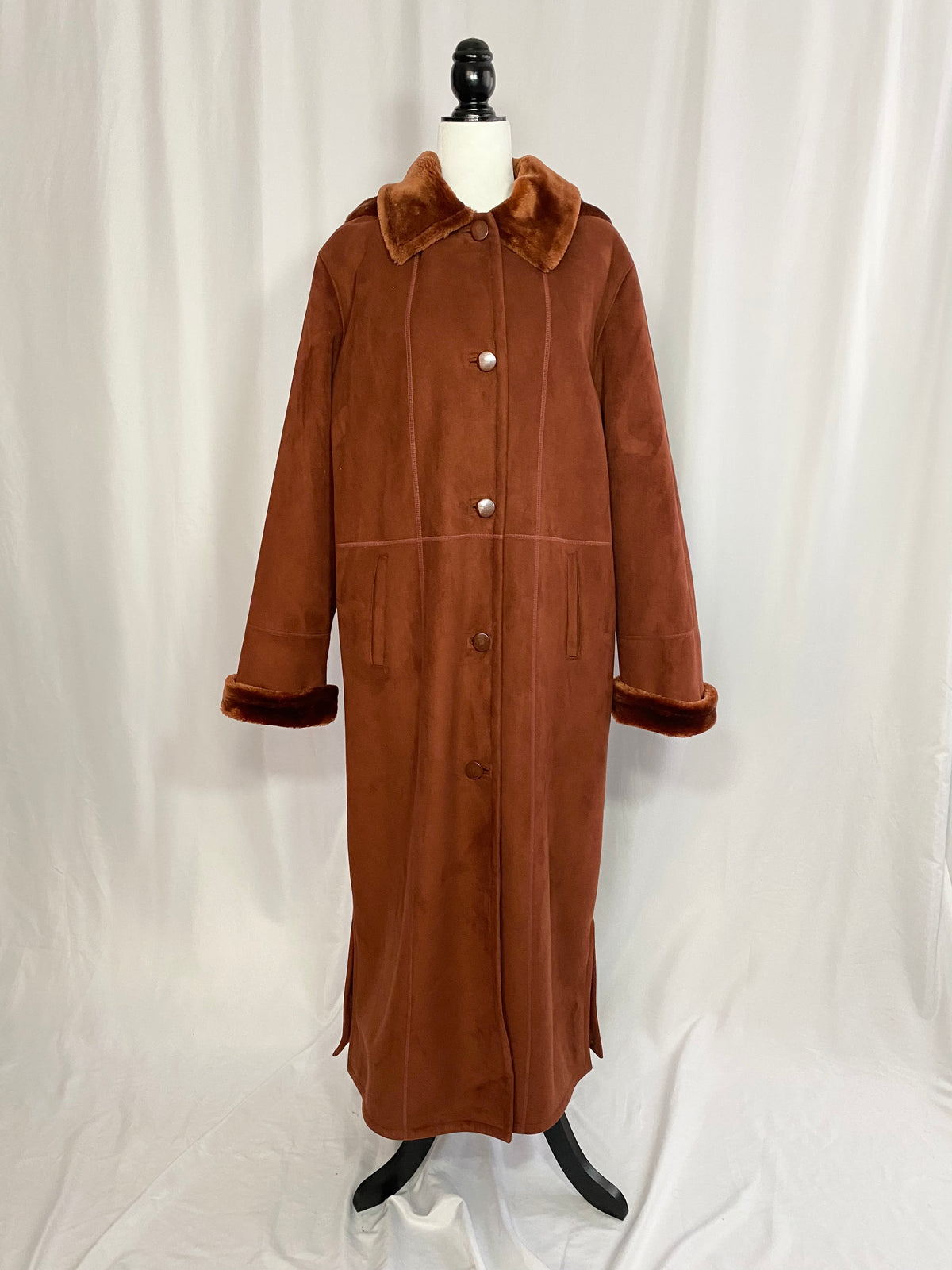 Manteau Vintage à Fourrure