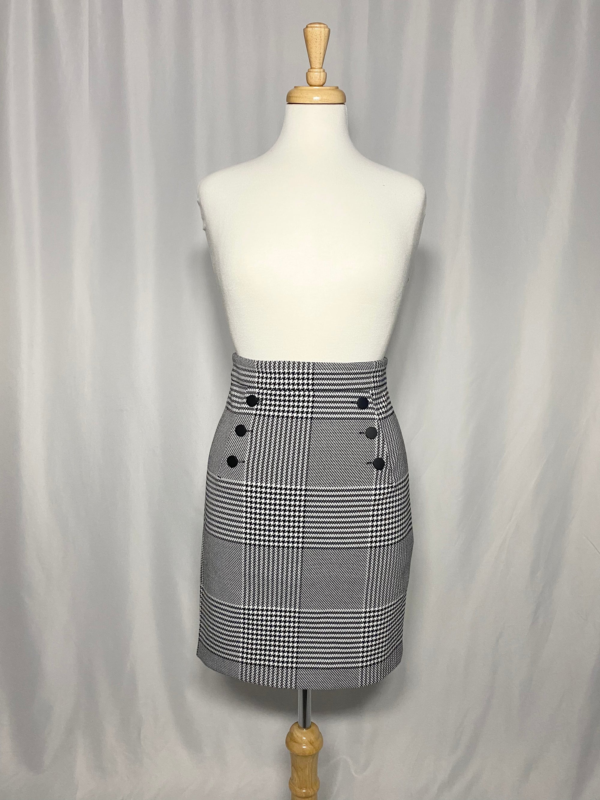 Houndstooth skirt H&M