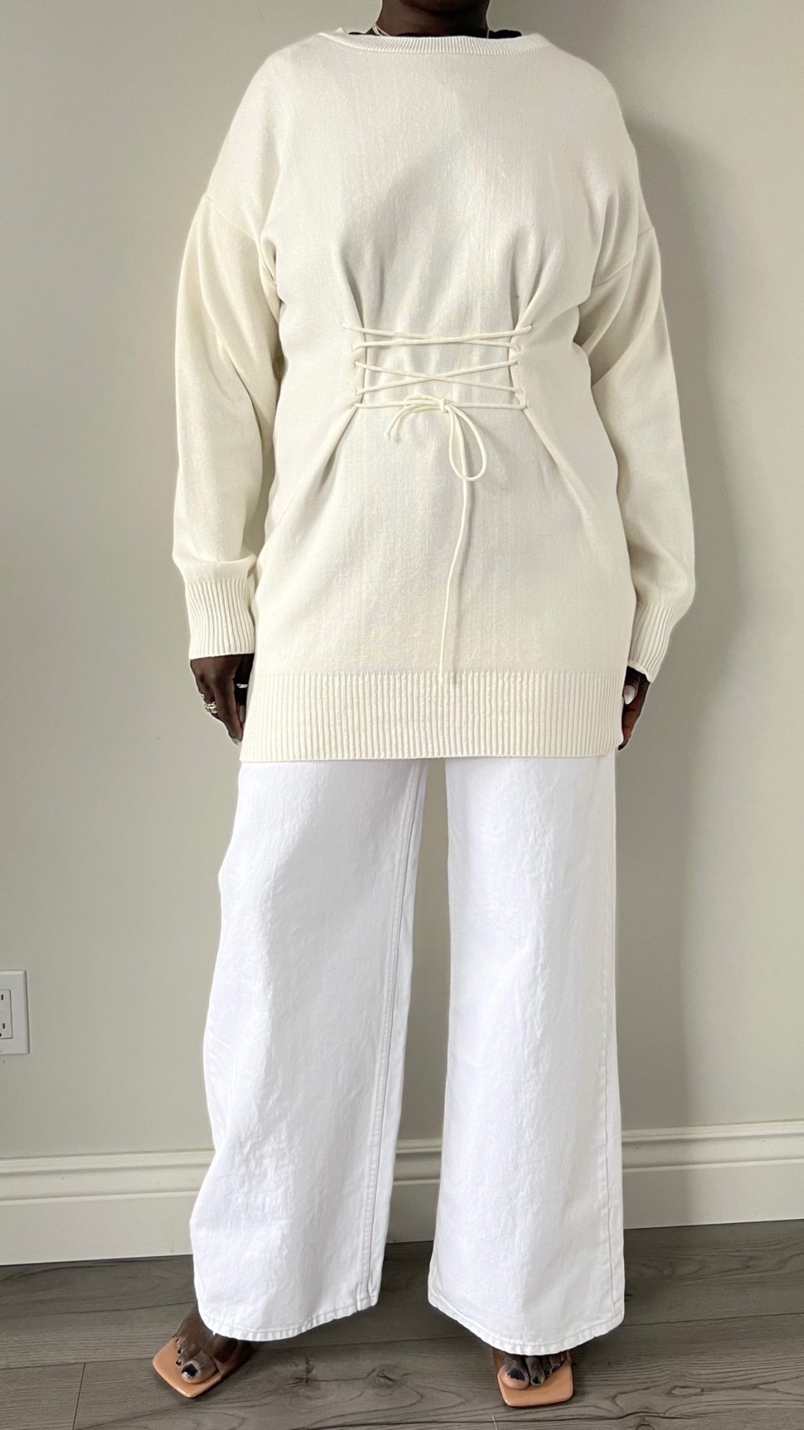 Topshop Corset Sweater