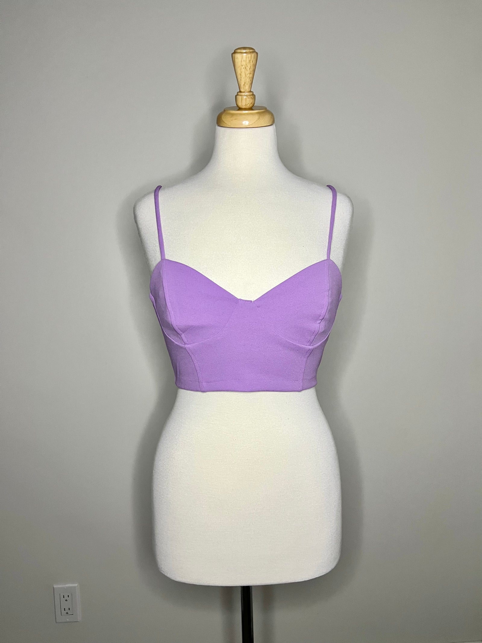 Zara Corset Lilac Top