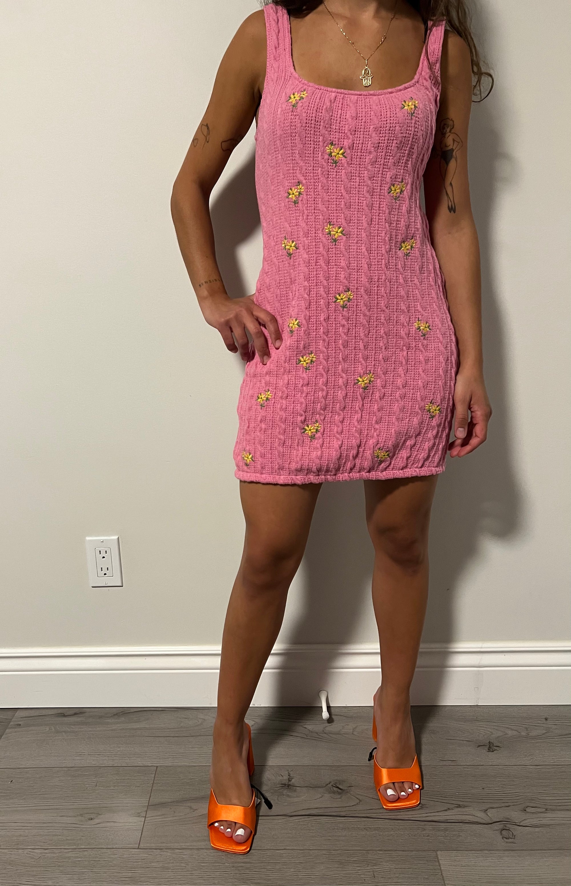 Pink Zara Flower dress