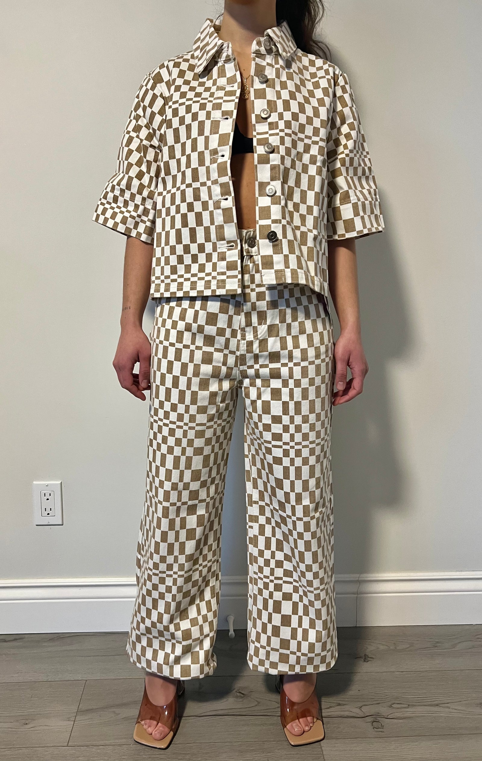 Twik Checkered Printed Jeans