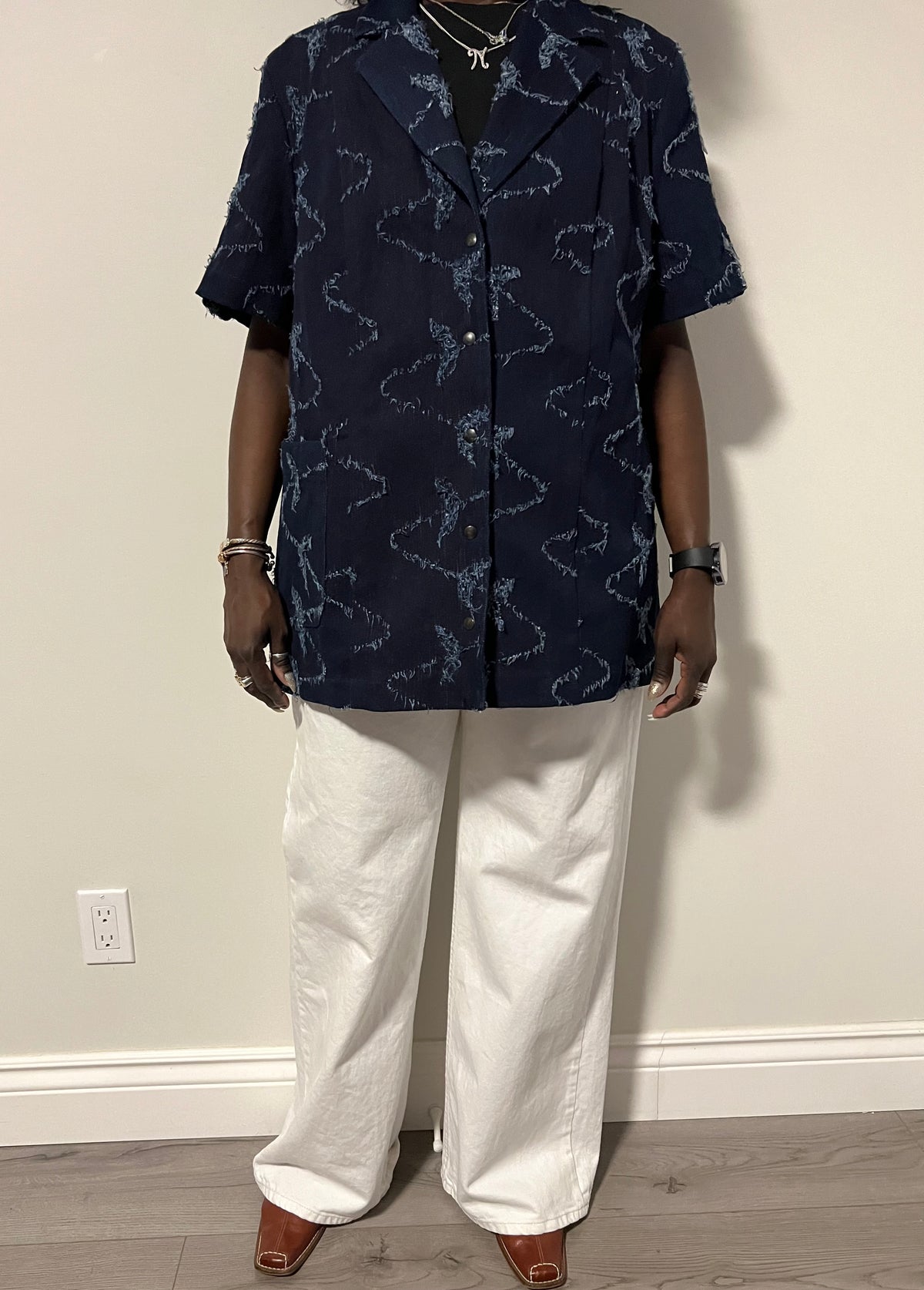 Chemise Vintage Unisexe en Denim