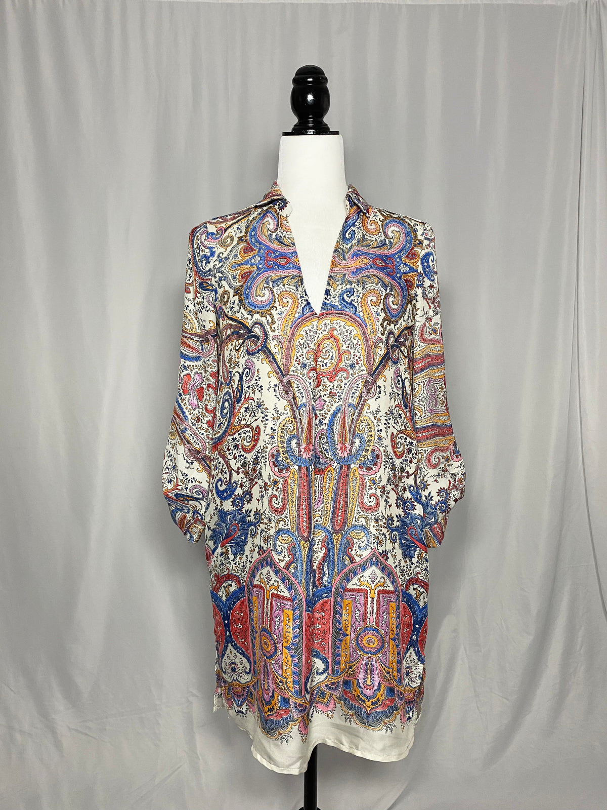 Tunic Satin Dress Zara