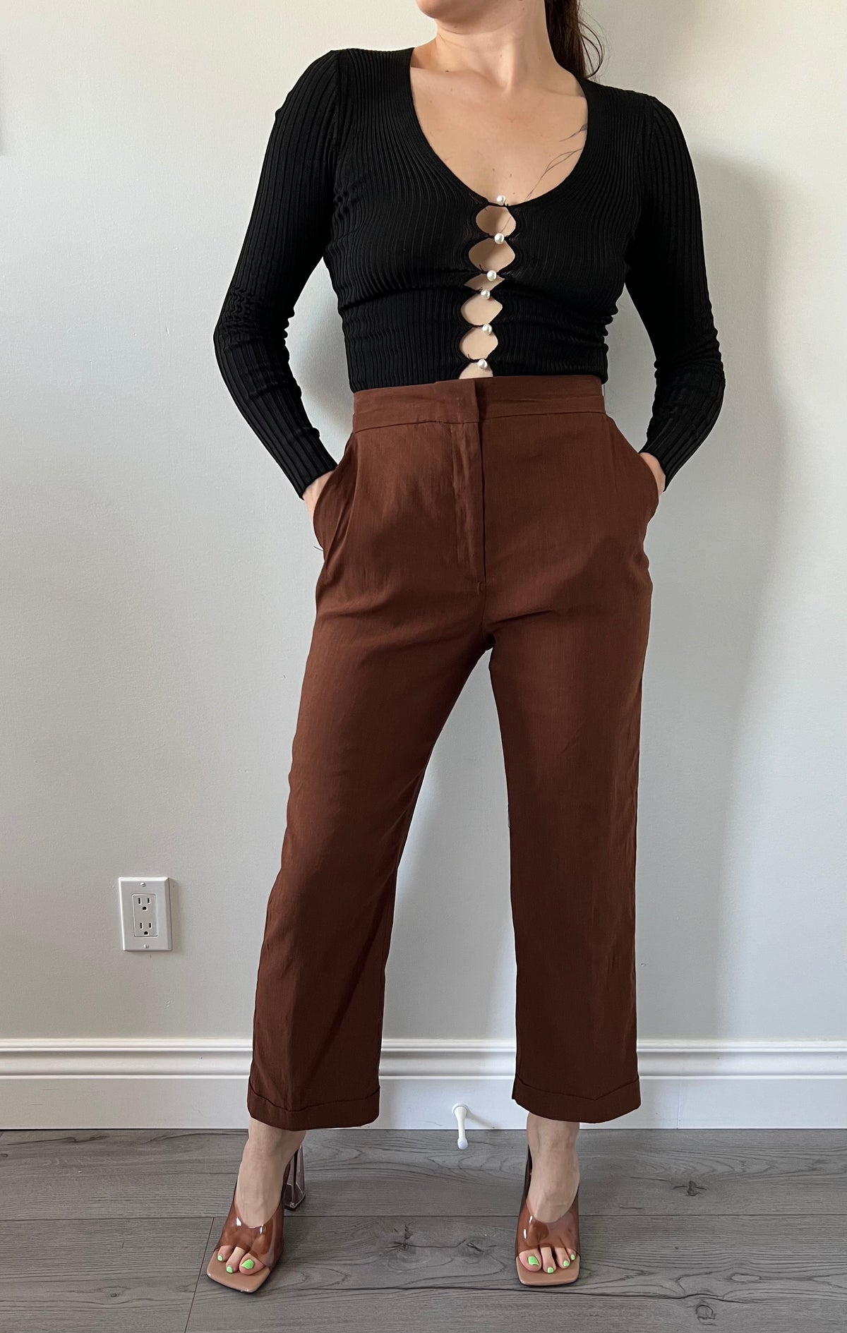 Mi-Flare Pants Zara