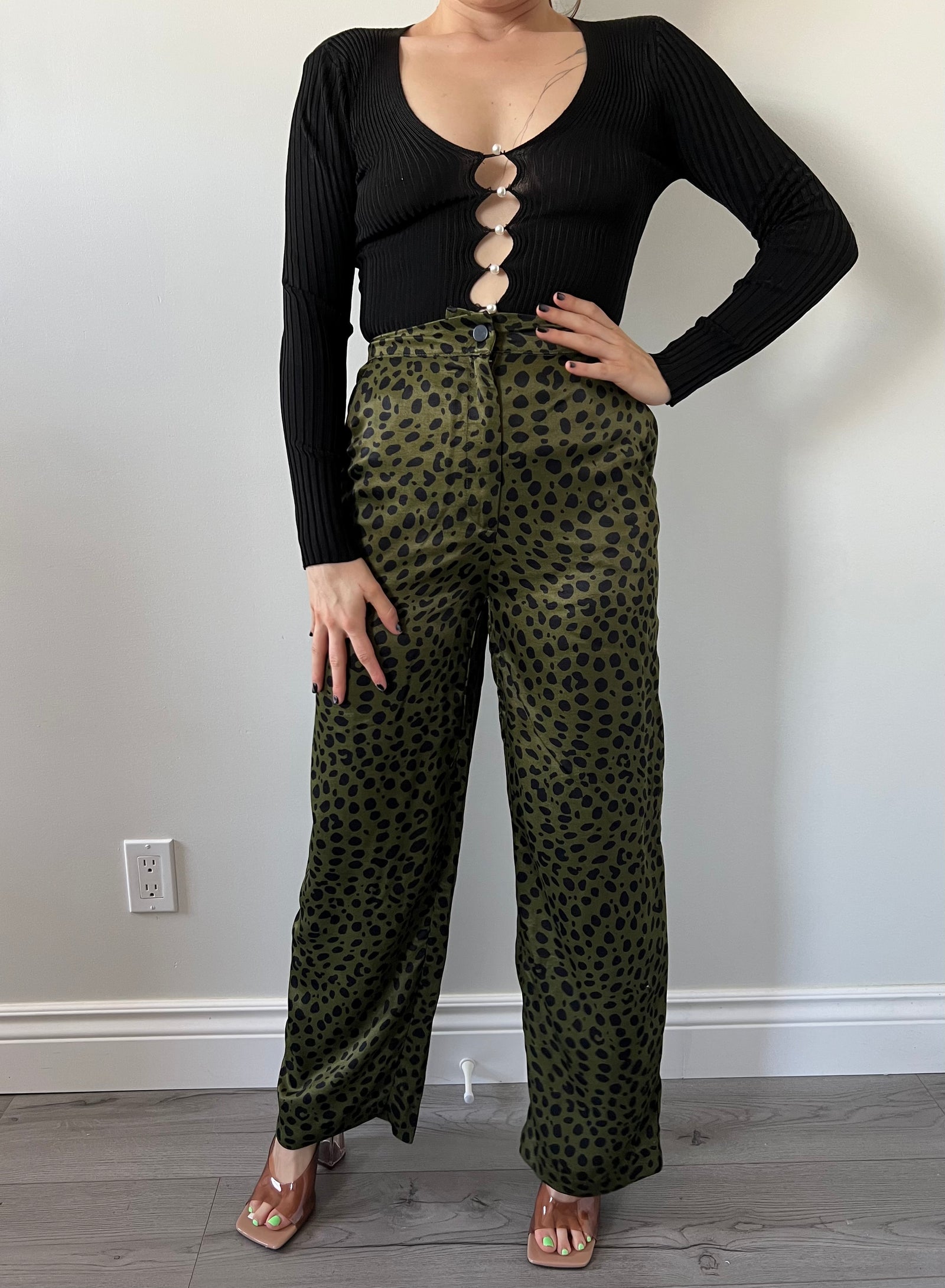 Fluid Animal Pants Zara