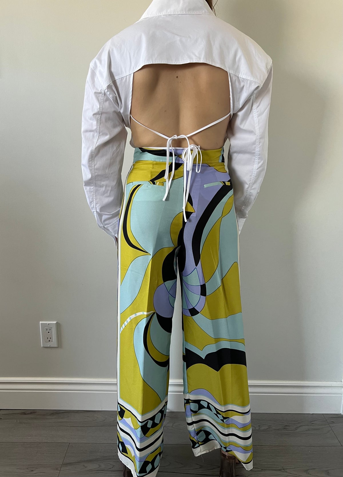 Zara bare back shirt