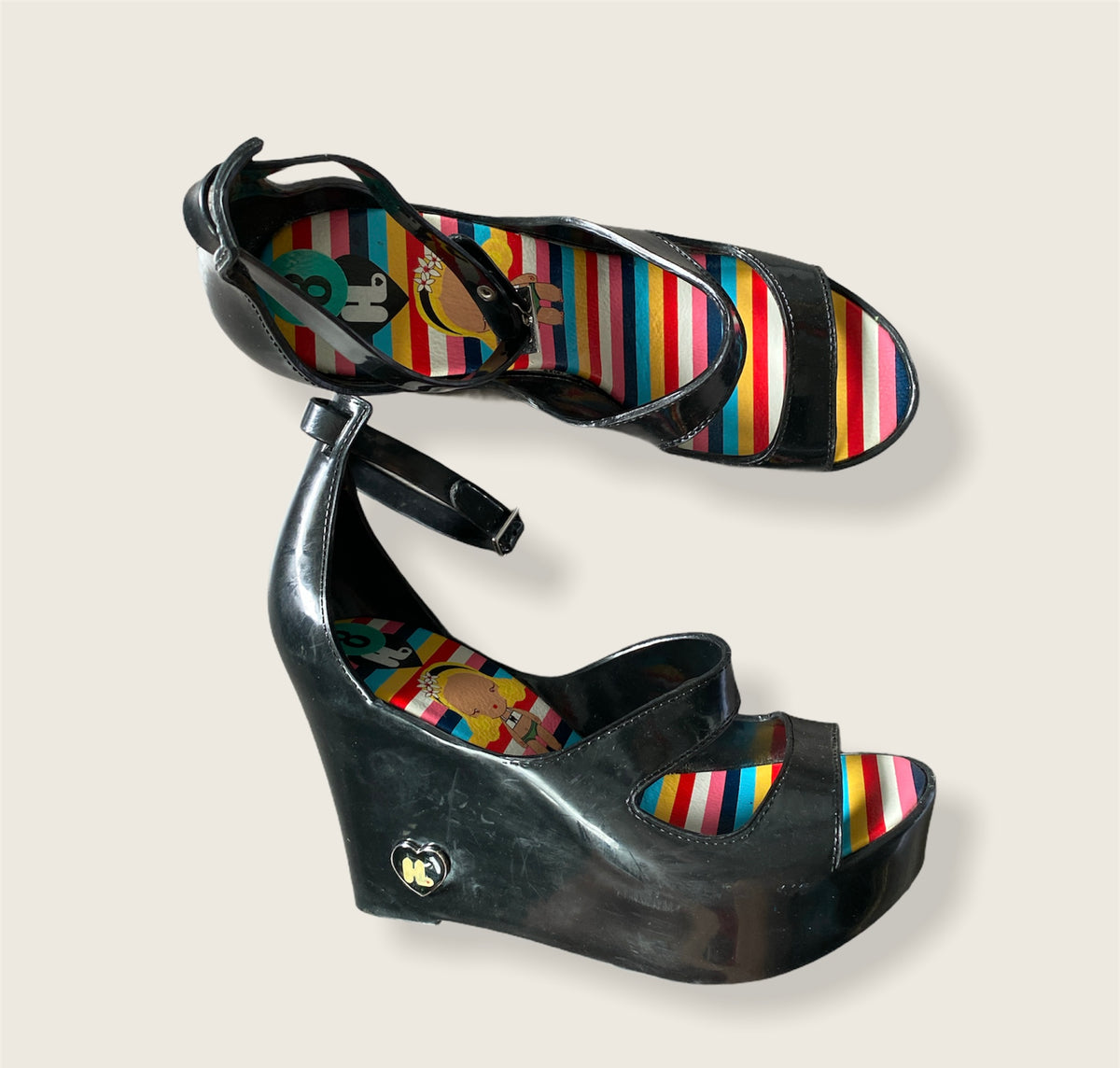 Sandale Compensée Vintage