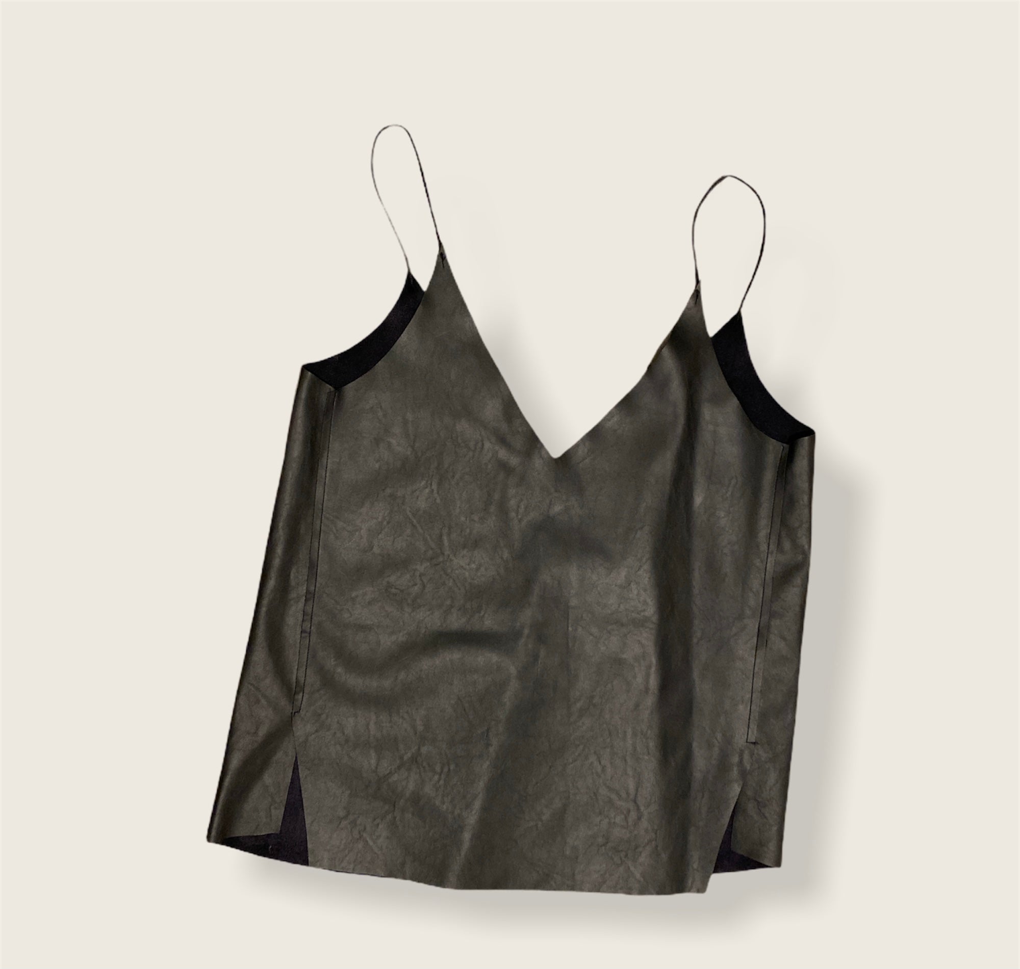 Zara Top Leather Effect